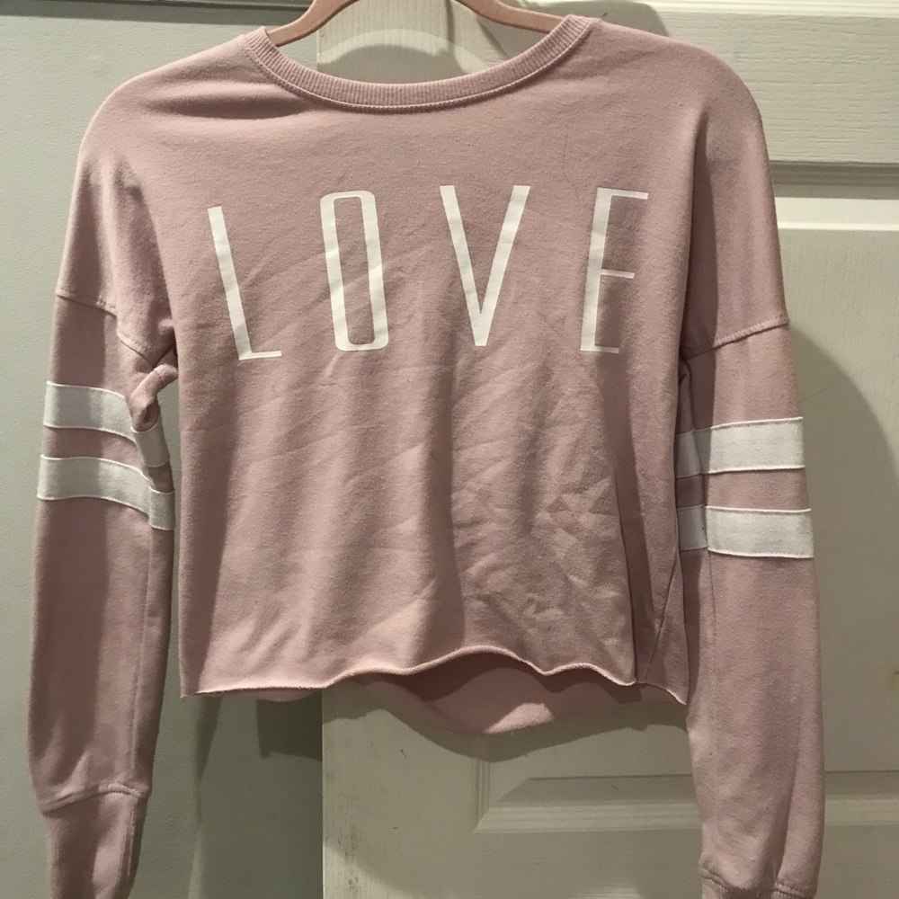 cropped love top